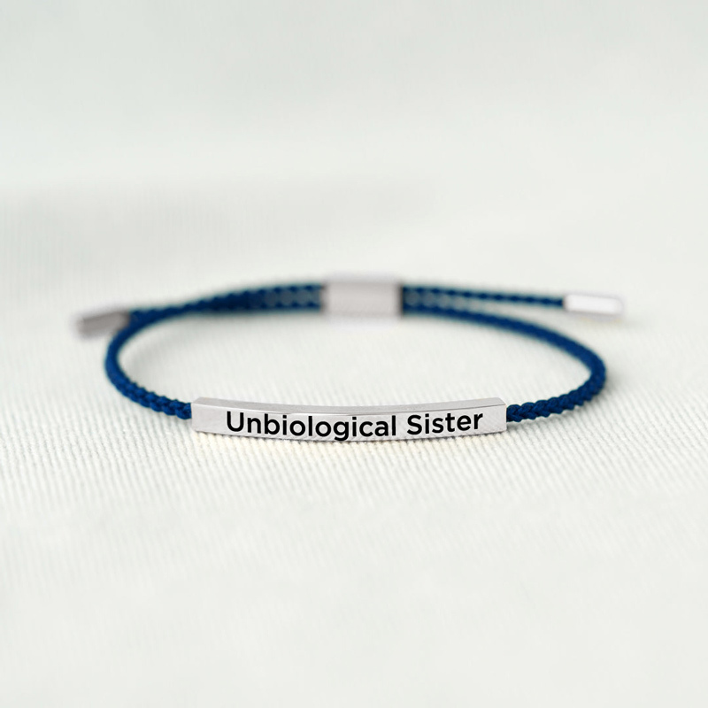 For Friend - Thank You For Being My Unbiological Sister Bracelet