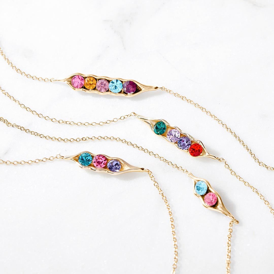 For Mother- Peanut Birthstone Custom Bracelet