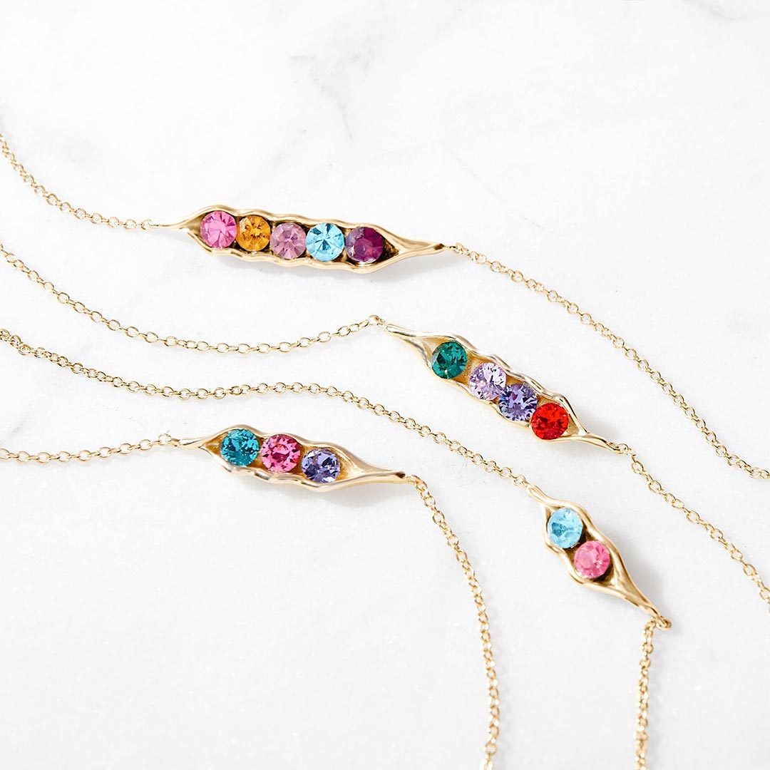 For Mother- Peanut Birthstone Custom Bracelet