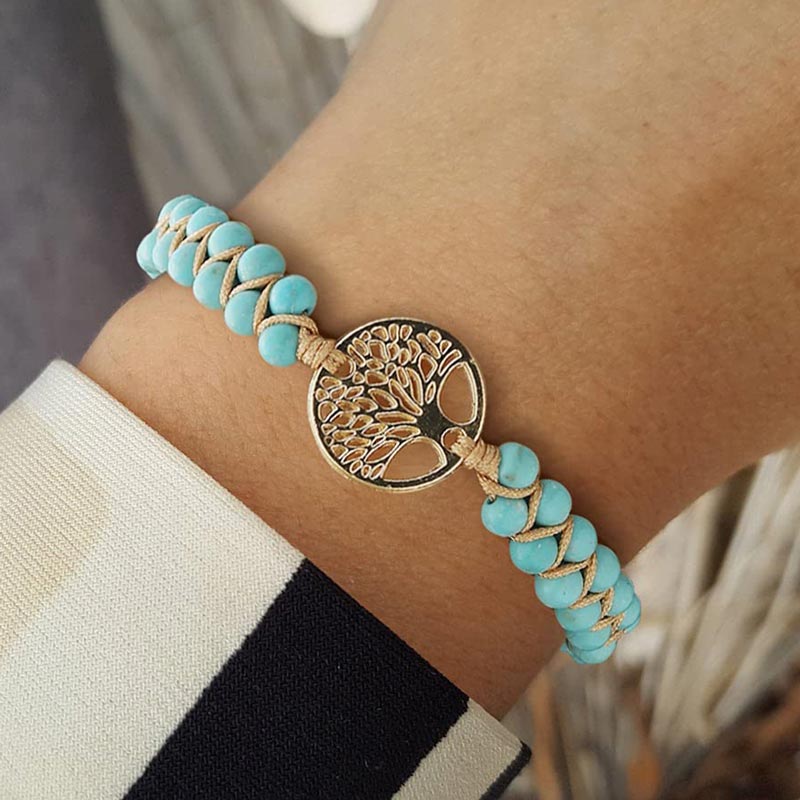 For Mother - The Mother Is The Family Root Life Tree Beads Bracelet