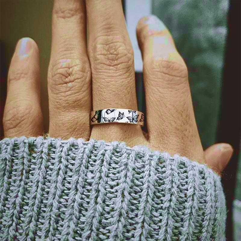 For Daughter - I Will Always Be There For You Butterfly Ring
