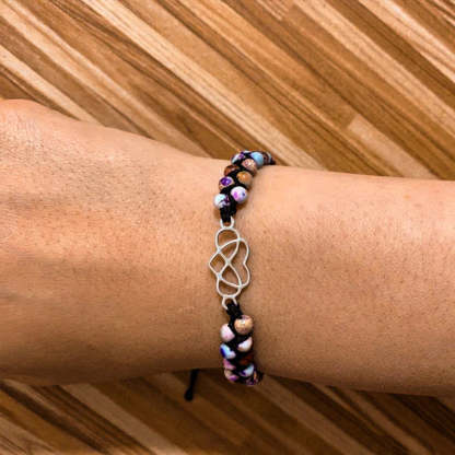 For Daughter - Mother & Daughter Forever linked Forever loved Beads Bracelet-37bracelet