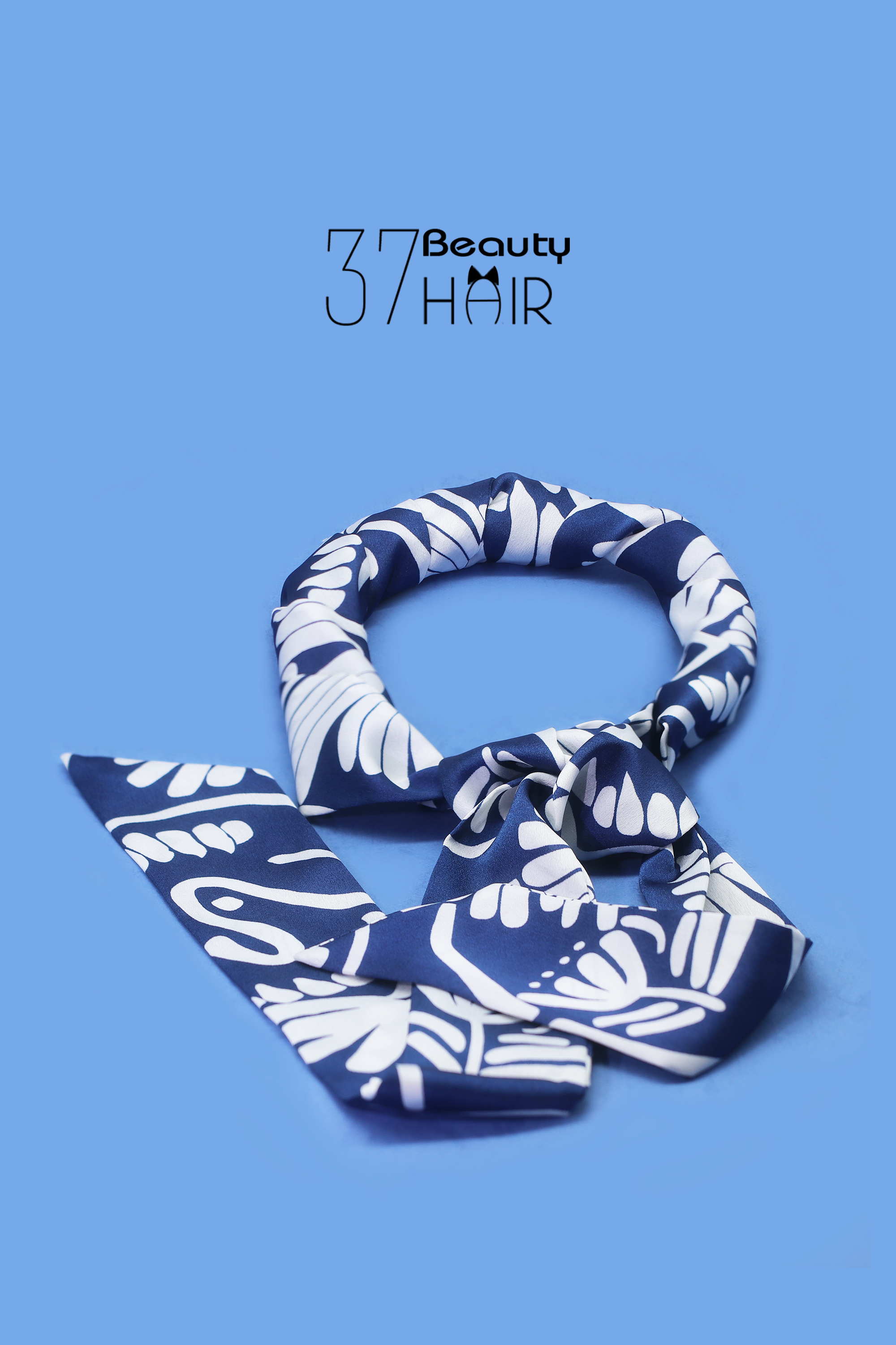 Blue Flower Vine Headscarf-37bracelet