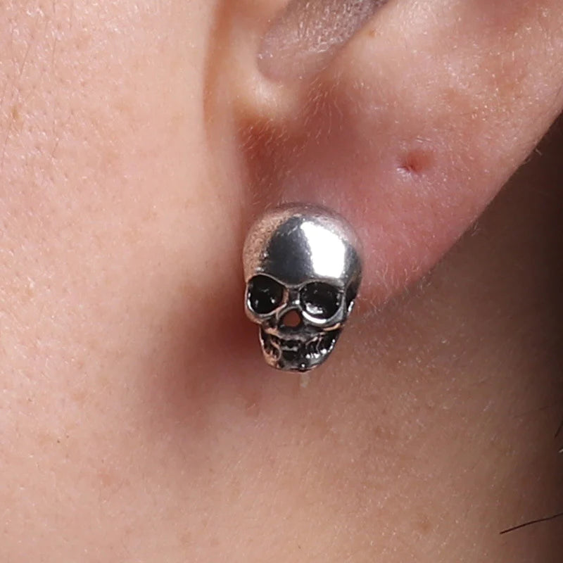 punk-style skull earrings