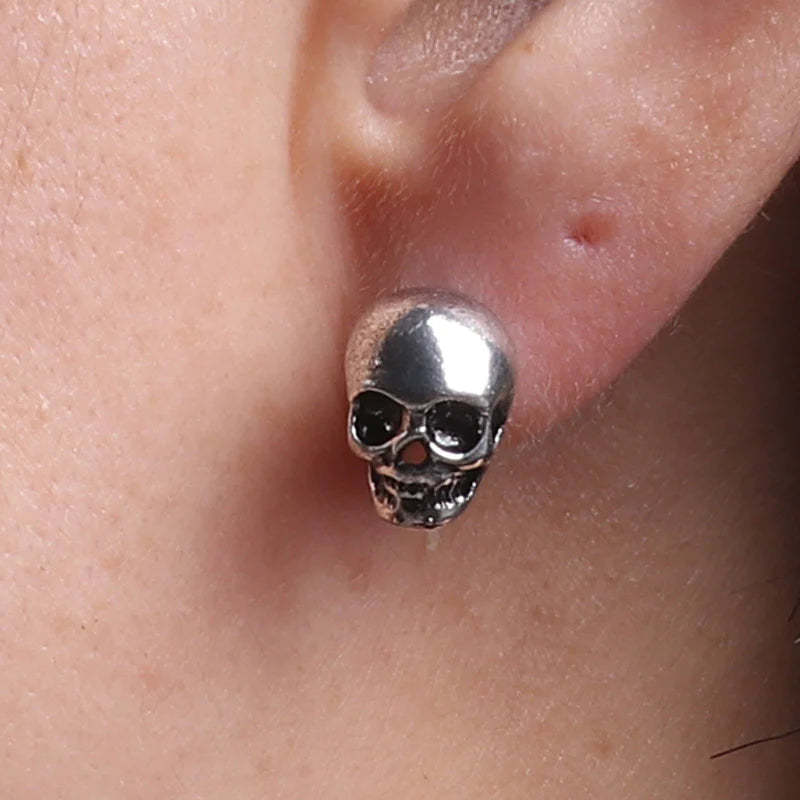 punk-style skull earrings