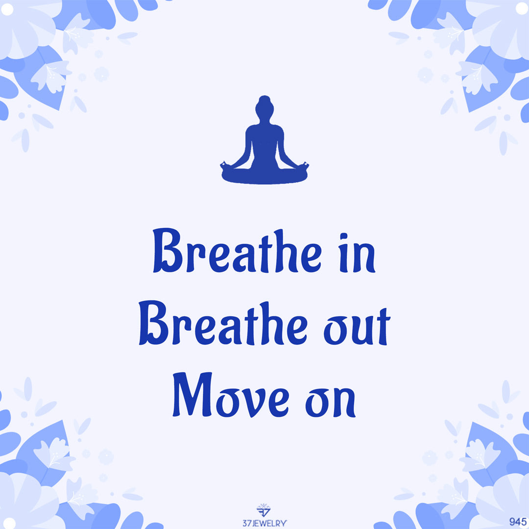 For Anyone - Breathe in  Breathe out Move on Lotus Bracelet-37bracelet