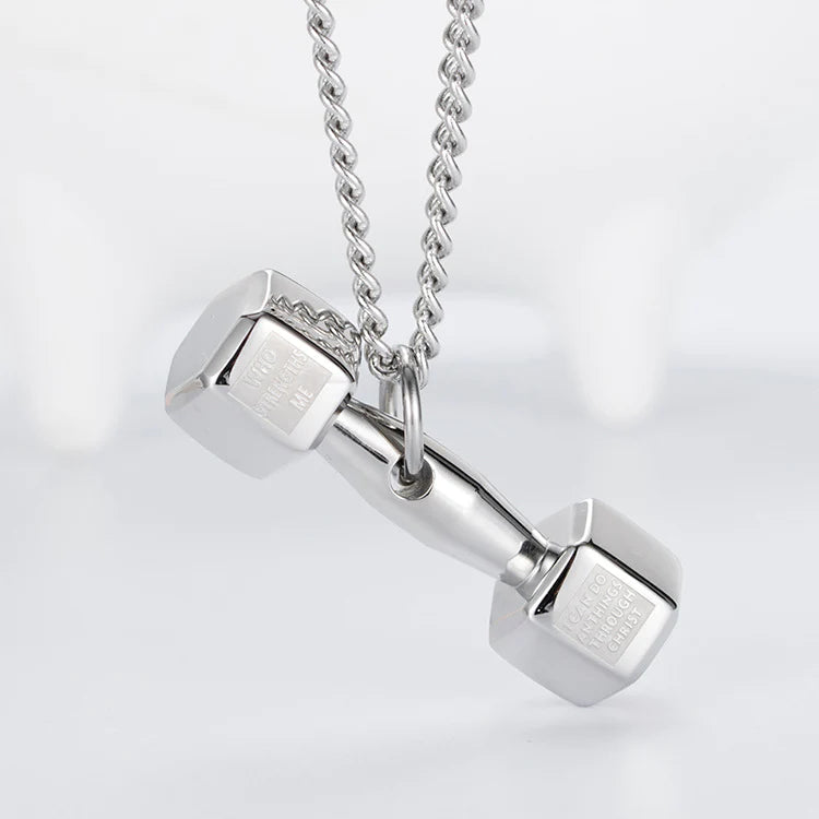 For Self - Dumbell Necklace