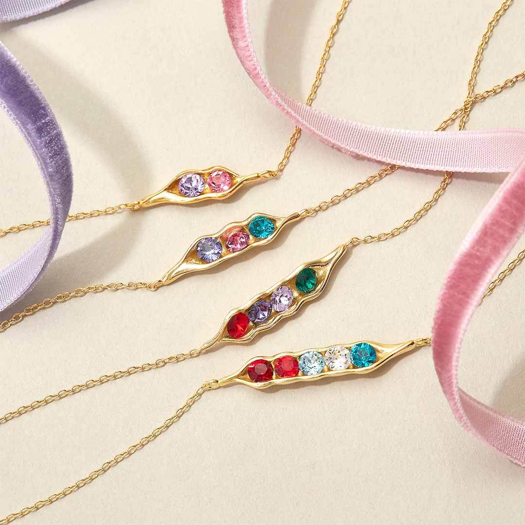 For Mother- Peanut Birthstone Custom Bracelet