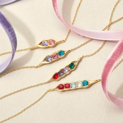 For Mother- Peanut Birthstone Custom Bracelet