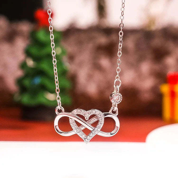 For Granddaughter/Daughter - S925 Always Keep Me in Your Heart for You are Always in Mine Infinity Love Necklace-37bracelet