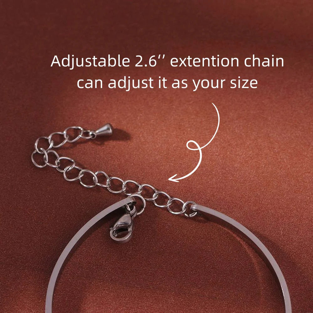 Mother & Daughter Forever Linked Together Heart to Heart Bracelet