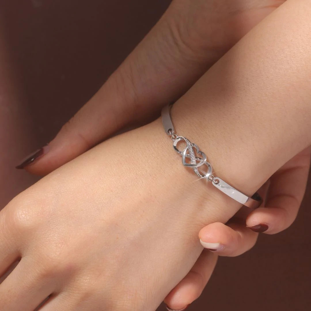 For Daughter-in-law - You Are Also My Daughter-in-heart Infinity Heart Bracelet-37bracelet