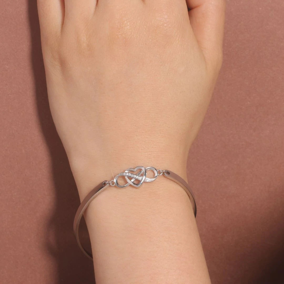 For Granddaughter - Always Keep Me In Your Heart Infinity Heart Bracelet-37bracelet