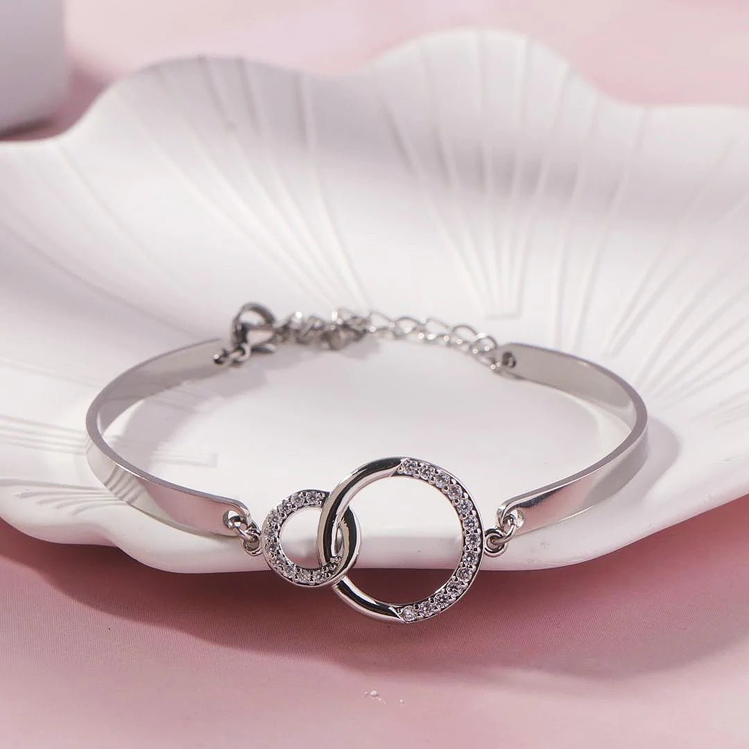 For Daughter - Mother & Daughter Unbreakable Connections Are Forged With Love Circle Bracelet-37bracelet