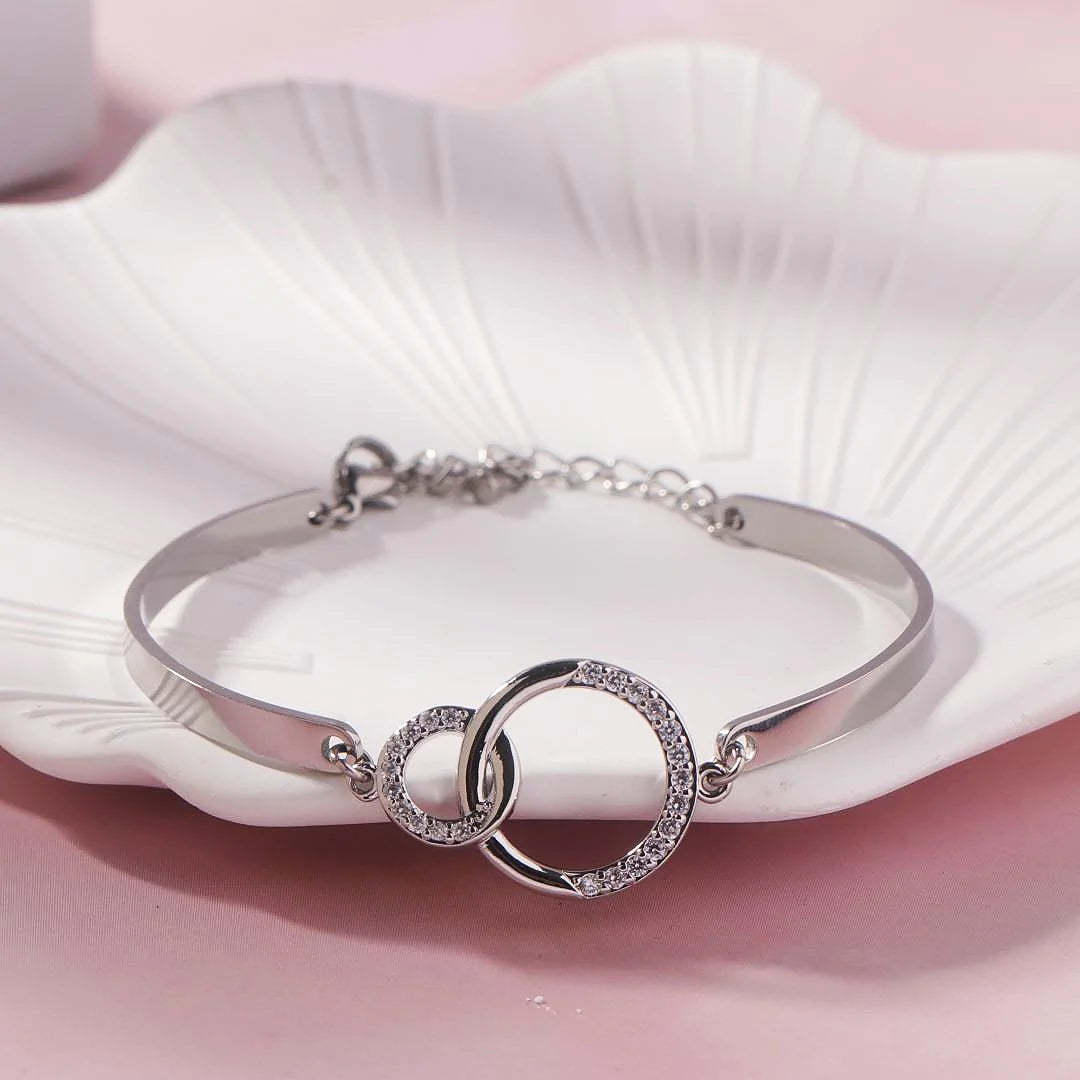 For Daughter - Mother & Daughter Unbreakable Connections Are Forged With Love Circle Bracelet-37bracelet