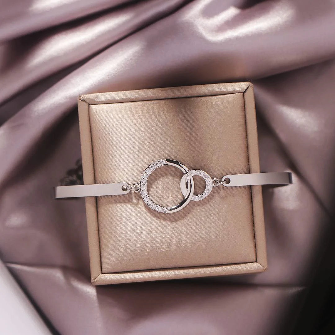 For Daughter - Mother & Daughter Unbreakable Connections Are Forged With Love Circle Bracelet-37bracelet