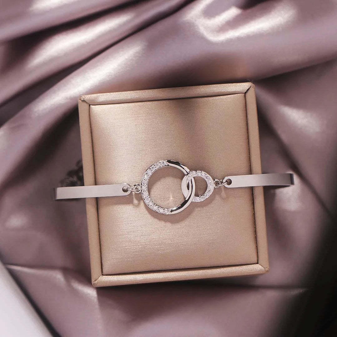 For Daughter - Mother & Daughter Unbreakable Connections Are Forged With Love Circle Bracelet-37bracelet