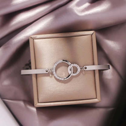 For Daughter - Mother & Daughter Unbreakable Connections Are Forged With Love Circle Bracelet-37bracelet