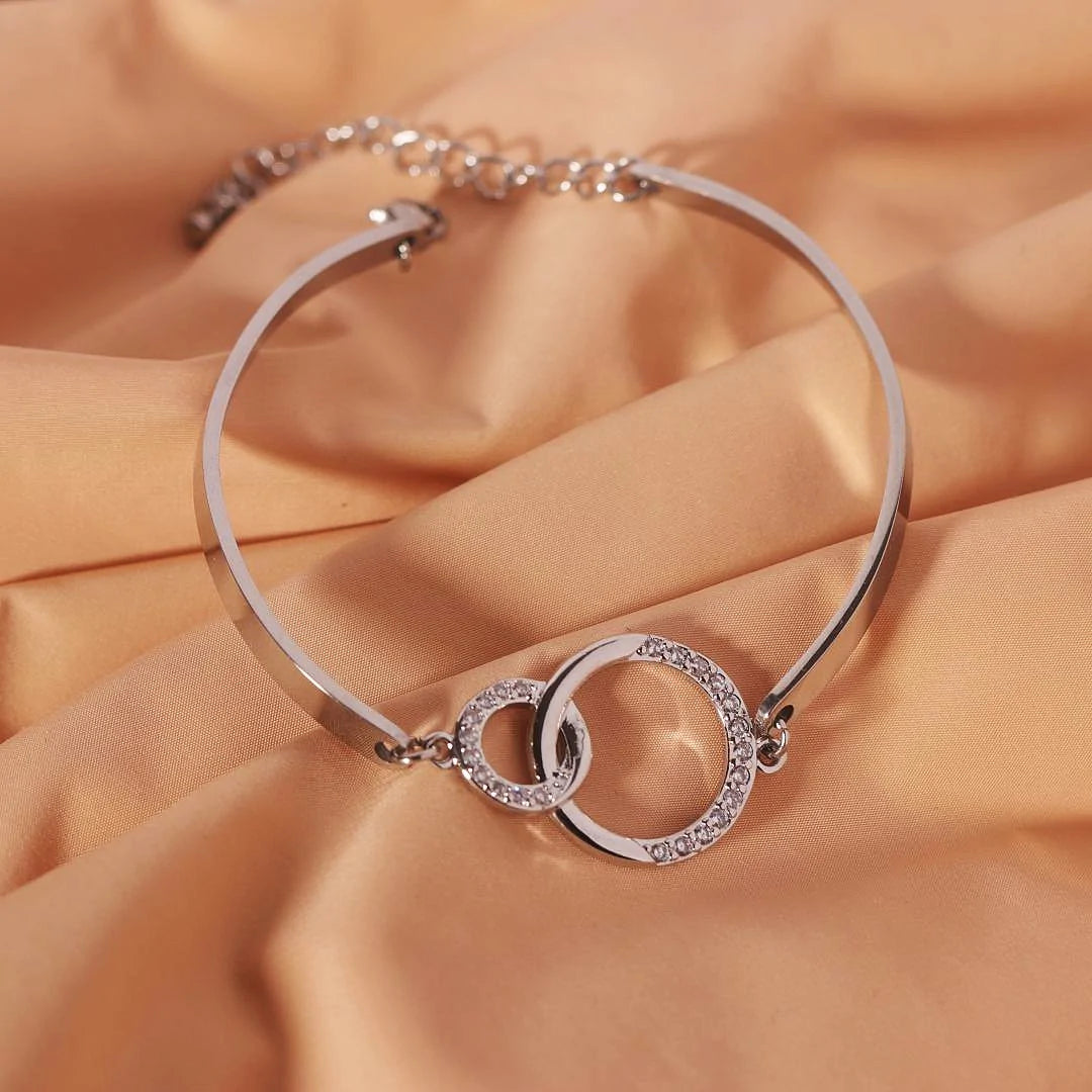 For Daughter - Mother & Daughter Unbreakable Connections Are Forged With Love Circle Bracelet-37bracelet