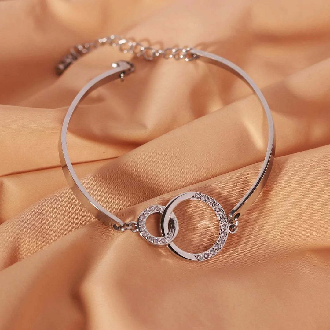 For Daughter - Mother & Daughter Unbreakable Connections Are Forged With Love Circle Bracelet-37bracelet