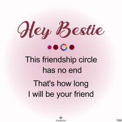 For Friend - This Friendship Circle Has No End Heart Beating Infinite Heart Bracelet