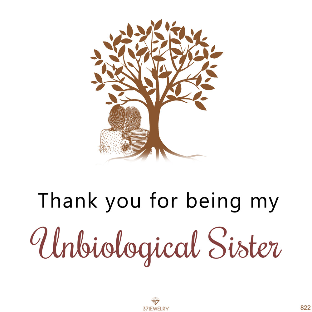 For Friend - Thank You For Being My Unbiological Sister Bracelet