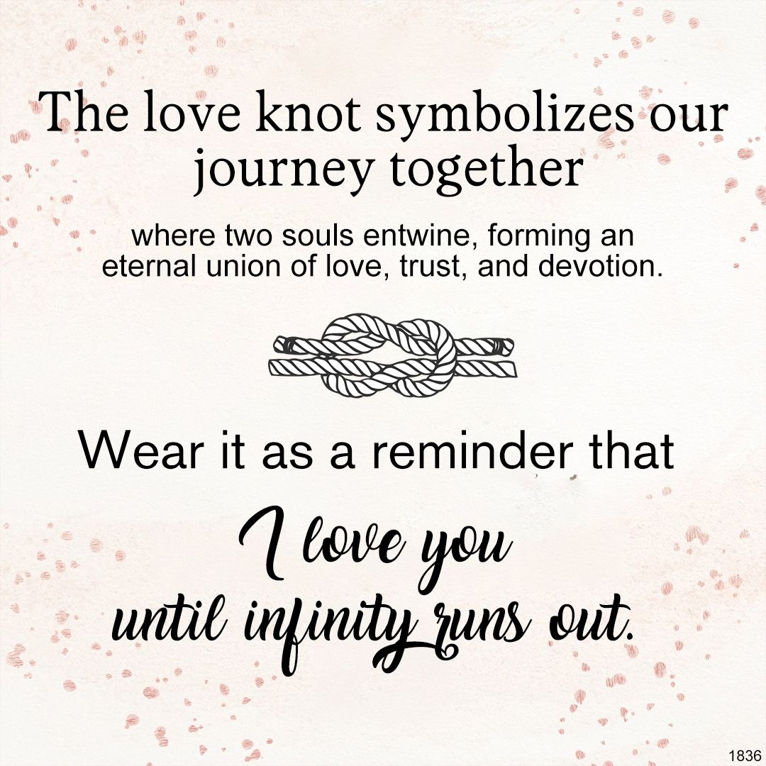 For Love - The Love Knot Symbolizes Our Journey Together Knot Bracelet