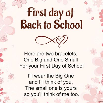 For Kids -  First Day Of  Back To School Infinite Braided Bracelet