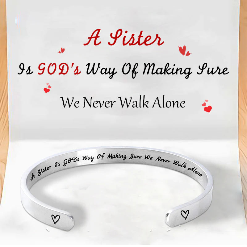 For Sister - A Sister Is God's Way Of Making Sure We Are Not Alone Bracelet