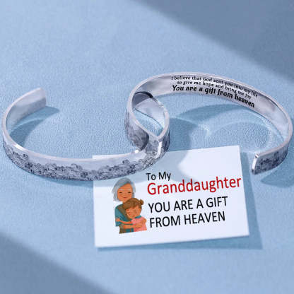 You Are A Gift From Heaven Wave Cuff Bracelet