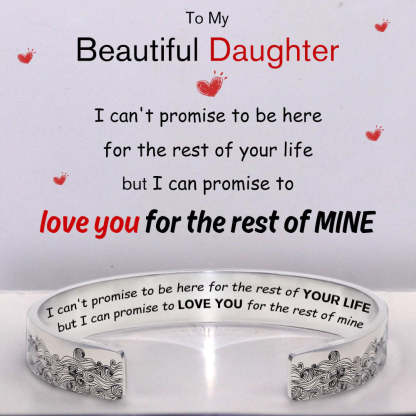 I Can Promise To Love You For The Rest Of Mine Wave Cuff Bracelet