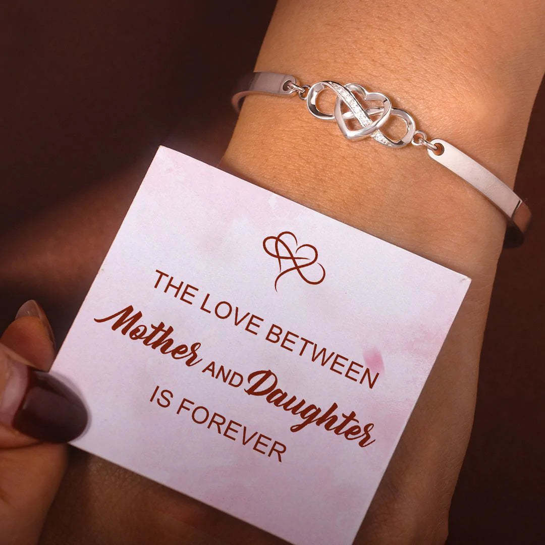 For Daughter - The Love Between Mother And Daughter Is Forever Infinity Bracelet-37bracelet