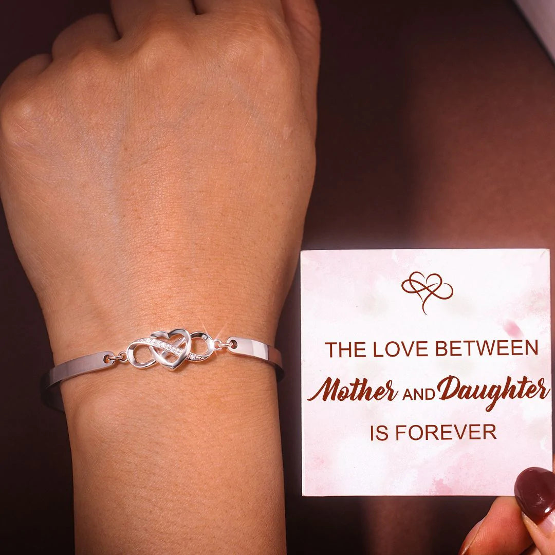 For Daughter - The Love Between Mother And Daughter Is Forever Infinity Bracelet-37bracelet