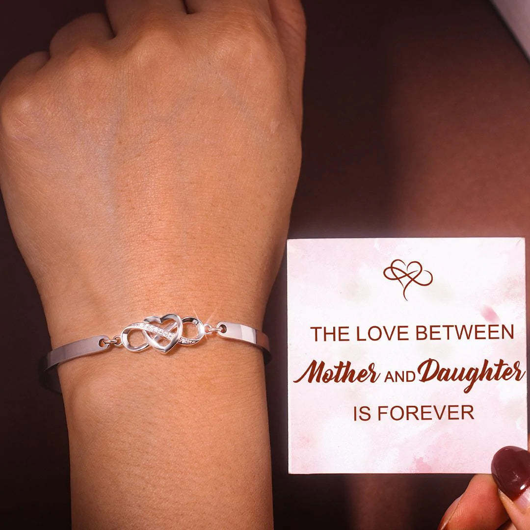 For Daughter - The Love Between Mother And Daughter Is Forever Infinity Bracelet-37bracelet