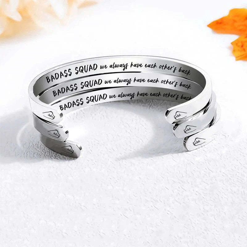 For Friends - Badass Squad We Always Have Each Other's Back Fist Cuff Bracelet-37bracelet