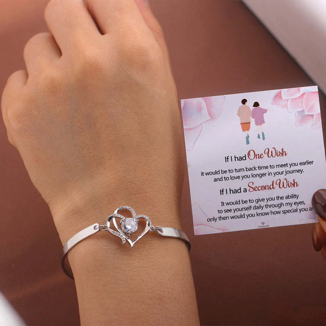 For Love - You Know How Special You Are Double Heart Bracelet