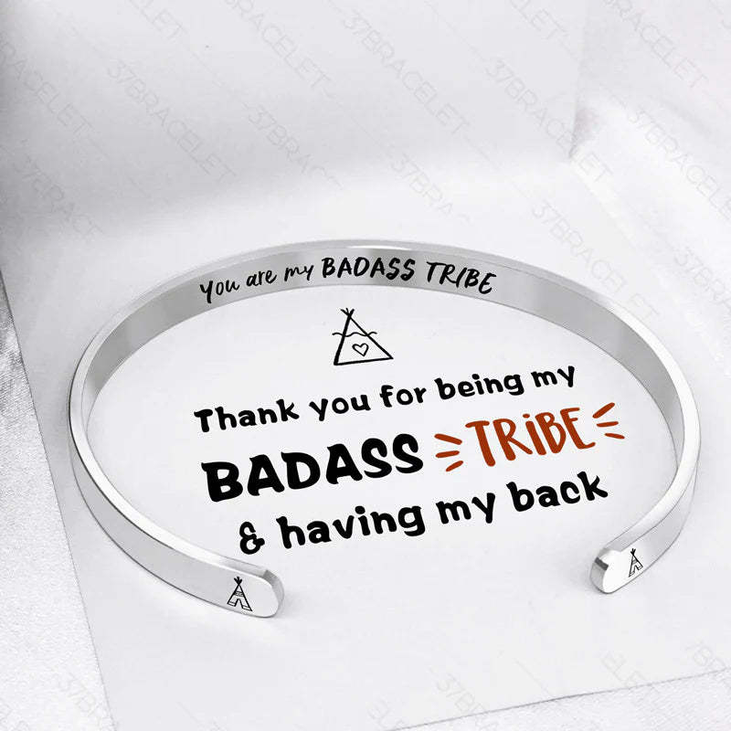 For Friends - You Are My Badass Tribe Cuff Bracelet-37bracelet