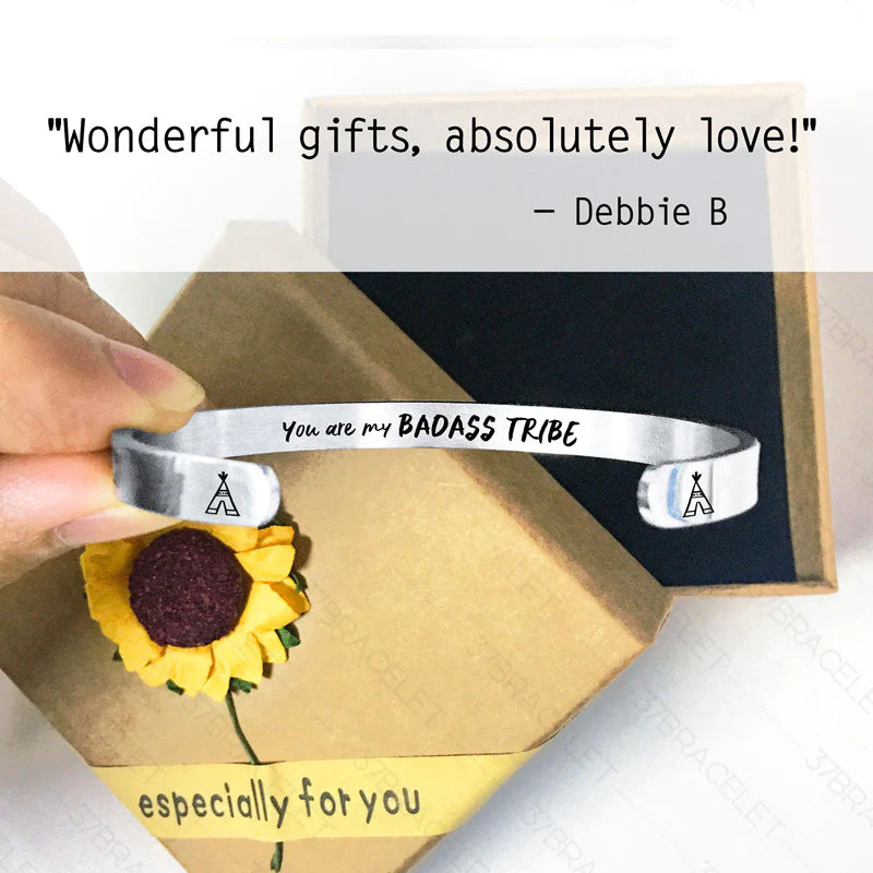 For Friends - You Are My Badass Tribe Cuff Bracelet-37bracelet