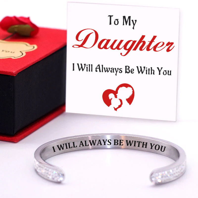 For Daughter - I Will Always Be With You Diamond Bracelet-37bracelet