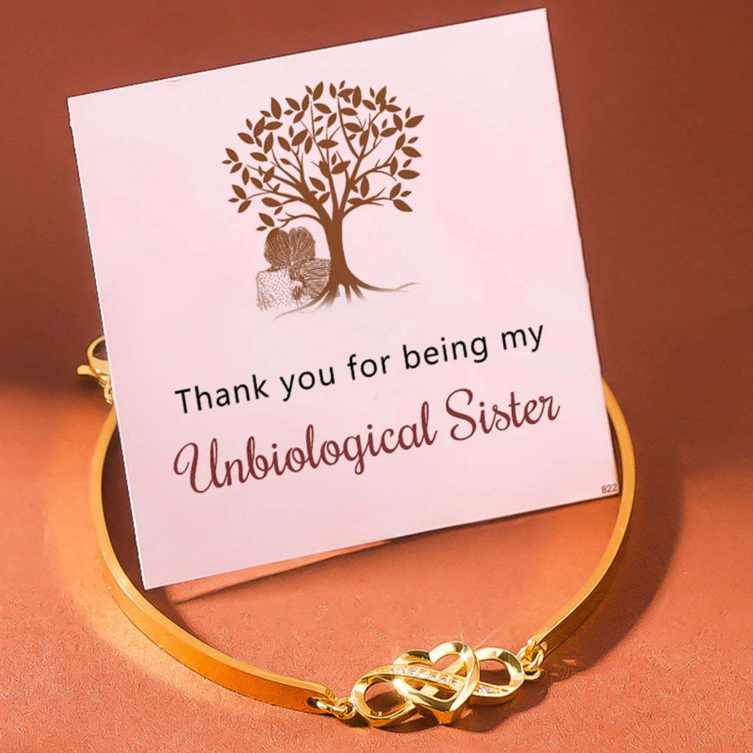 For Friend - Thank you for being my unbiological sister Infinity Bracelet-37bracelet