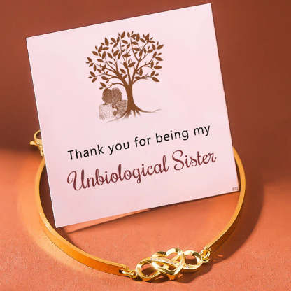 For Friend - Thank you for being my unbiological sister Infinity Bracelet-37bracelet