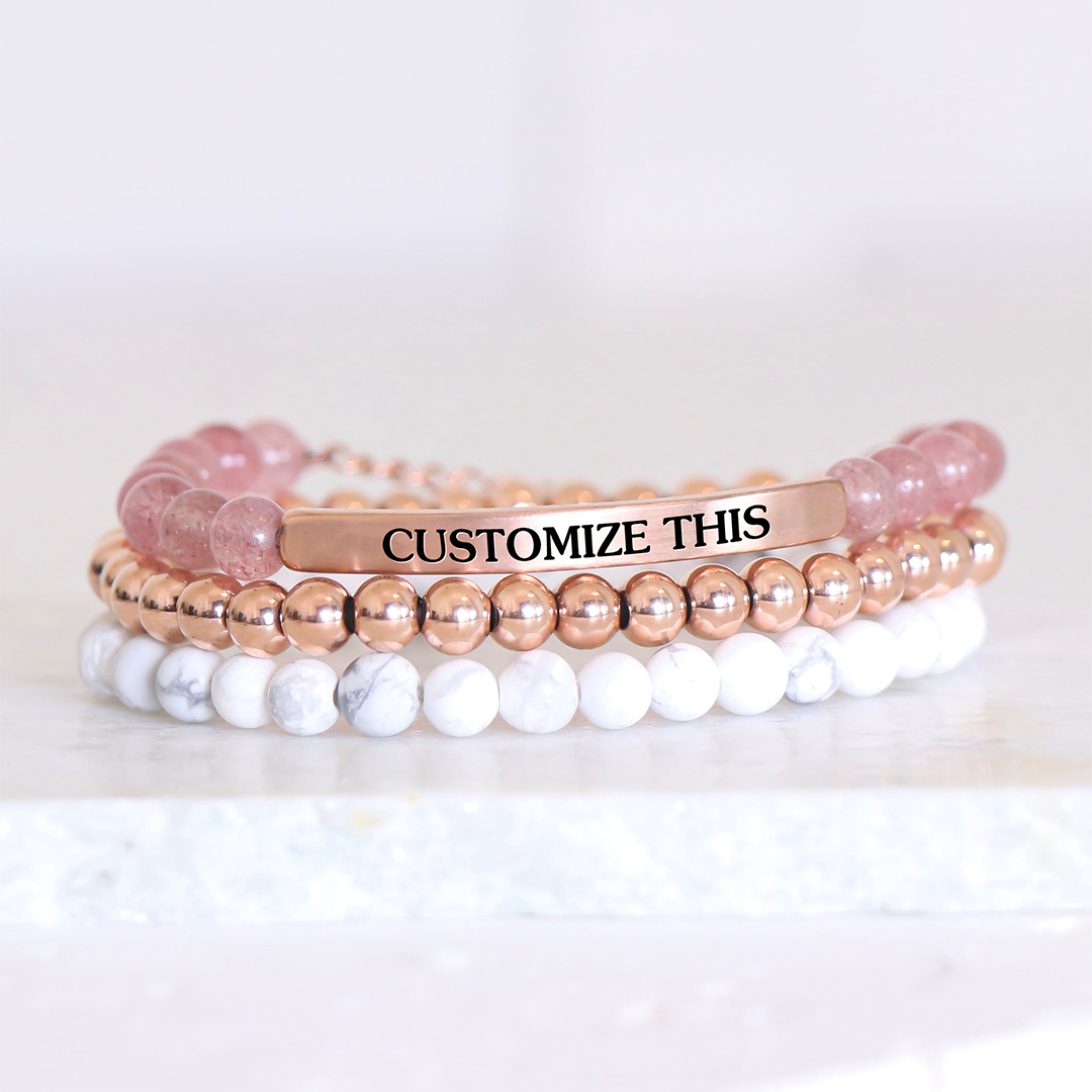 Personalized Bead Lettering Bracelet