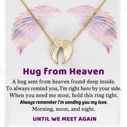 For Memorial - Hug from Heaven Wings  Necklace