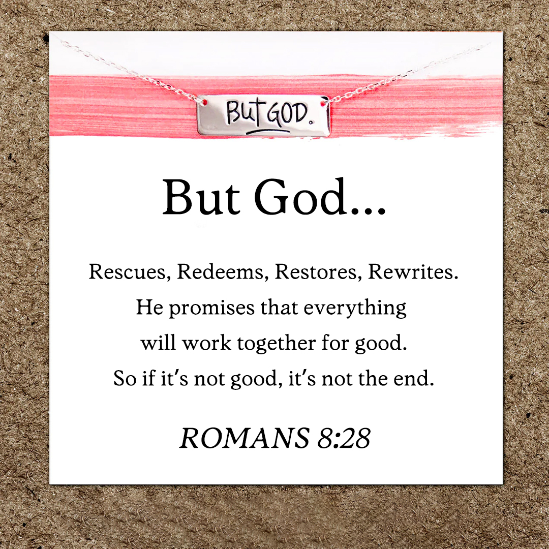 For Faith - So If It's Not Good, It's Not The End But God Bar Necklace