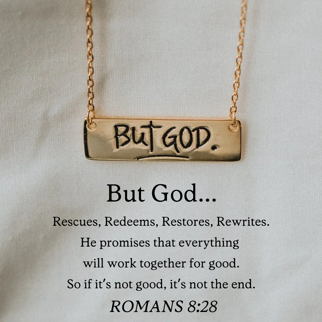 For Faith - So If It's Not Good, It's Not The End But God Bar Necklace