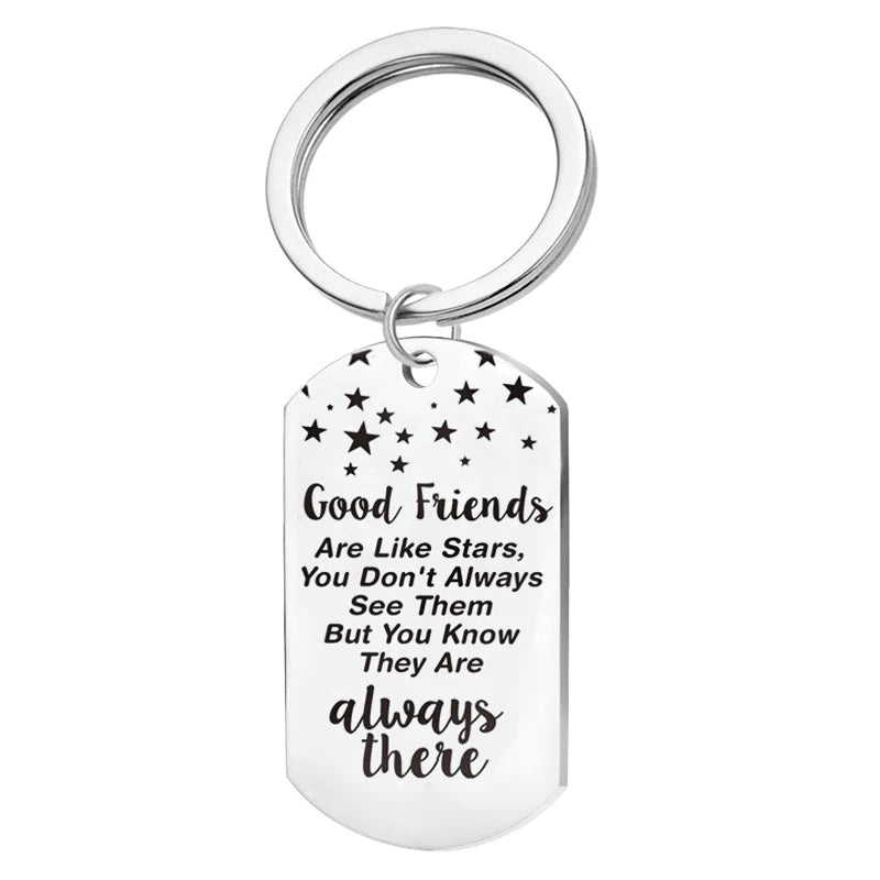 For Friends - Good Friends Are Like Stars Keychain
