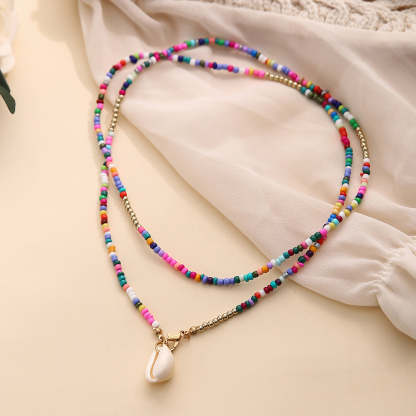 Colorful Shell Pendant Neckchain