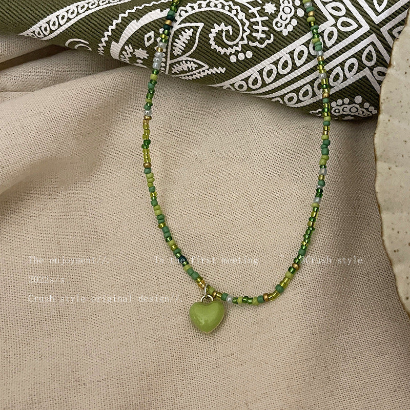 Candy Heart Beaded Necklace