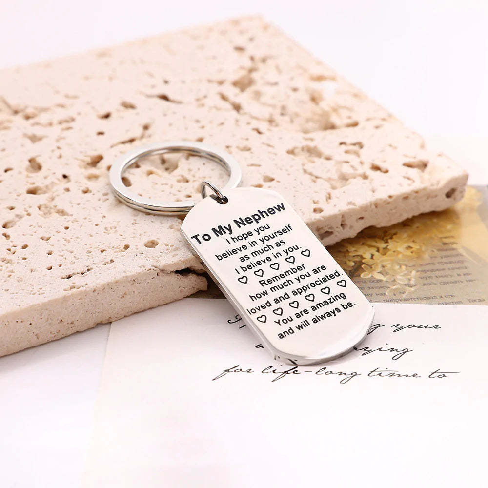 For Nephew - You Are Amzing and Will Always Be Keychain