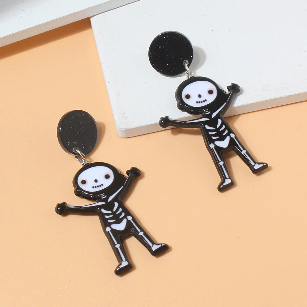 Cute little skull earrings-37bracelet